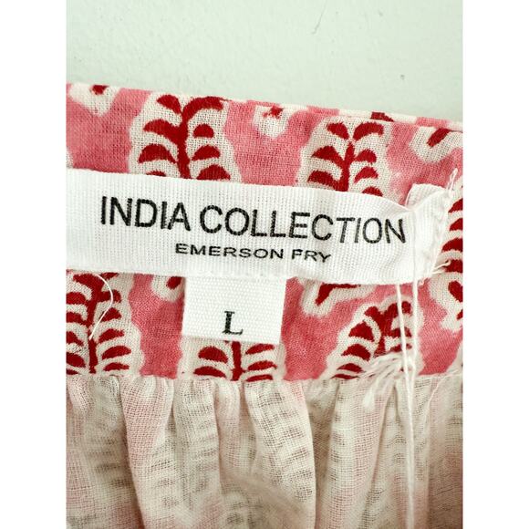 Emerson Fry | India Collection | NWT Emerson Fry Adelina Blouse in Rosey | Sz L - Picture 6 of 12
